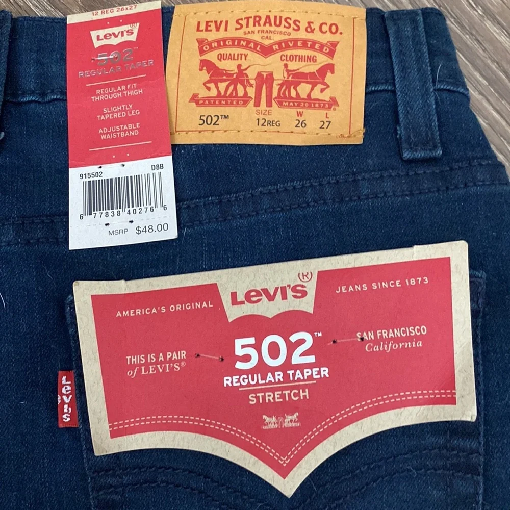 Nwt Levi’s 502 boys‎ jeans